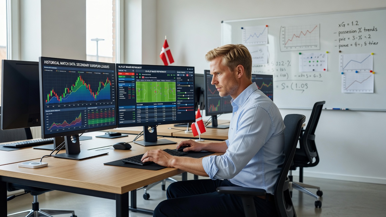 Grafisk oversigt over historiske data og live odds justeringer på europæiske sekundær ligaer i danske apps